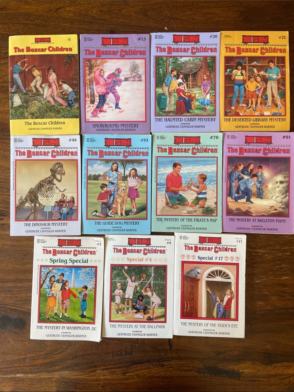 11 The Boxcar Children Paperback Books by Gertrude Chandler Warner (set of 11)